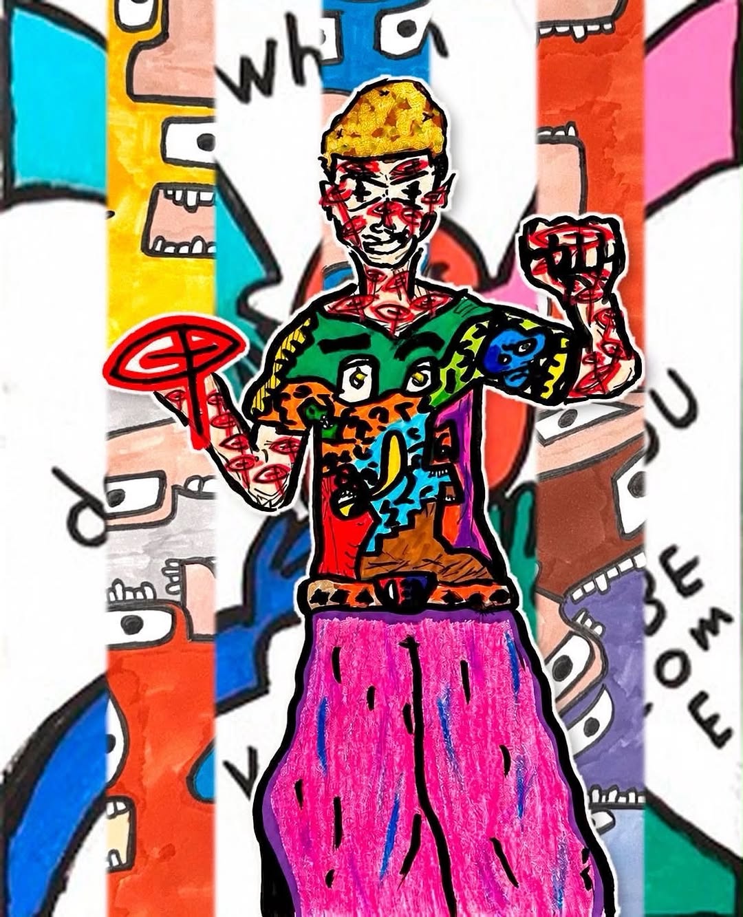 Colorful Chaos 🎨🖌️🤕 @seennnr x @kolaaaaaaa23