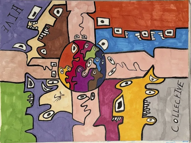 Collective | Hive, painting by S.R. (seennnr), press image