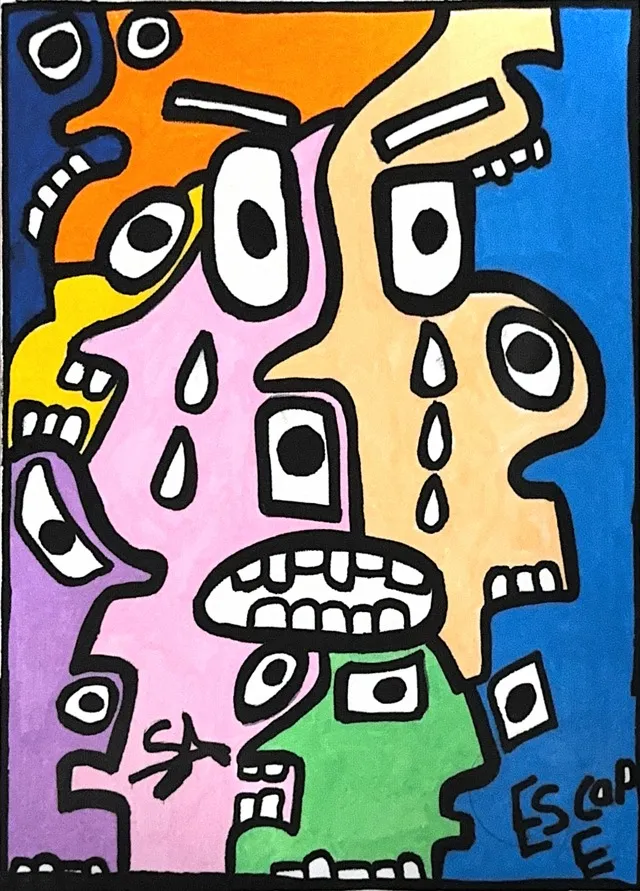Escape, painting by S.R. (seennnr), press image