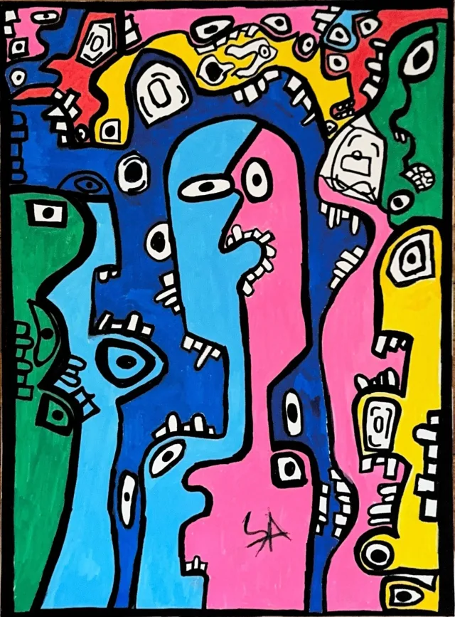 Fractured, painting by S.R. (seennnr), press image